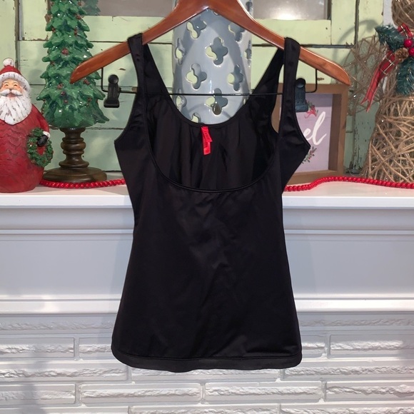 SPANX Other - SPANX Black Scoop Neck Open Bust Shape Wear Cami Tank Women’s Size Large